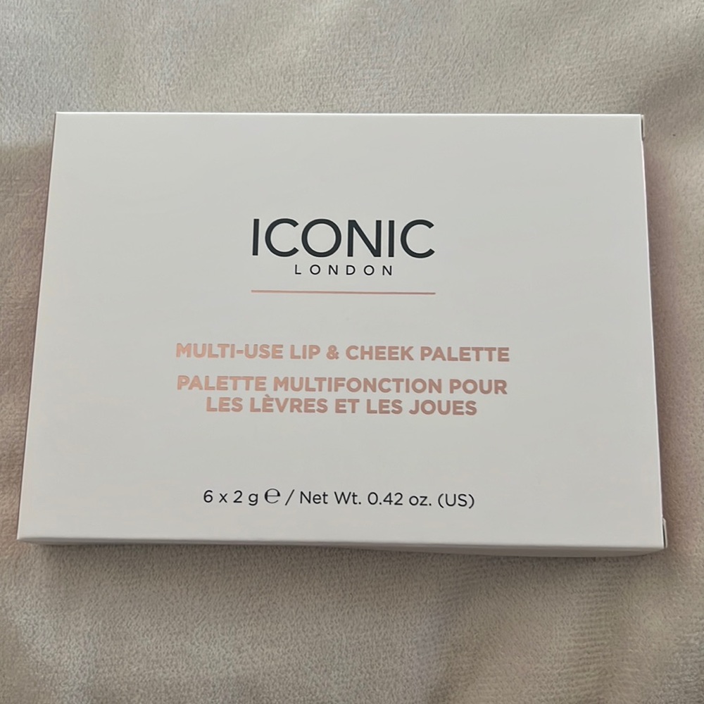 ICONIC LONDON Multi Use Lip And Cheek Palette 6 Shades NEW in Box MSRP $49